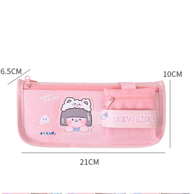 Cartoon Pencil Bag Large-capacity Primary School Stationery Bag With Handle, Color: Astronaut