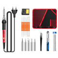 ANENG SL101 17pcs/set Rotary Thermostat Household Constant Temperature Soldering Iron Set 60W Internal Heat Welding Tool Kit(EU Plug)