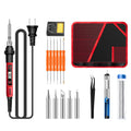 ANENG SL102 17pcs/set Digital Thermostat Household Constant Temperature Soldering Iron Set 60W Internal Heat Welding Tool Kit(US Plug)