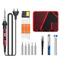 ANENG SL102 17pcs/set Digital Thermostat Household Constant Temperature Soldering Iron Set 60W Internal Heat Welding Tool Kit(EU Plug)