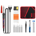 ANENG SL103 18pcs/set Intelligent Digital Display Temperature Adjustment Household Constant Temperature Soldering Iron Set 60W Internal Heat Welding Tool Kit(EU Plug)