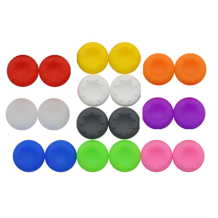 20 PCS Gamepad Silicone Rocker Cap For PS5/PS4/PS3/ONE//360/PRO/series X/S(Transparent)