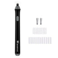 Tenwin 8302 Adjustable Electric Eraser With Rubber Refills For Sketch Drawing Erasing(Black)