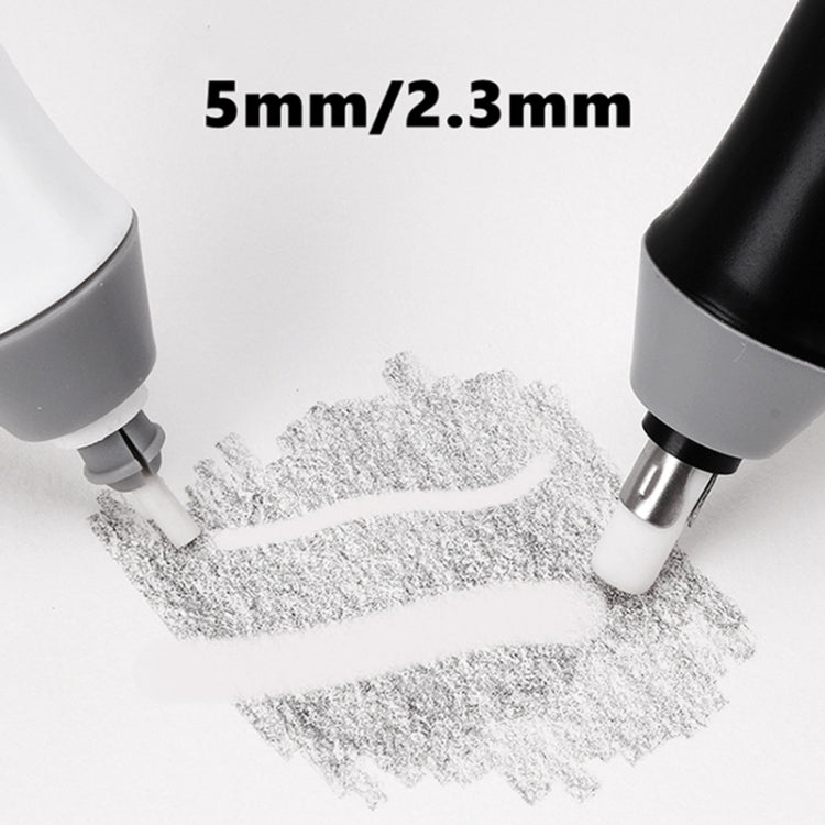 Tenwin 8302 Adjustable Electric Eraser With Rubber Refills For Sketch Drawing Erasing(White)