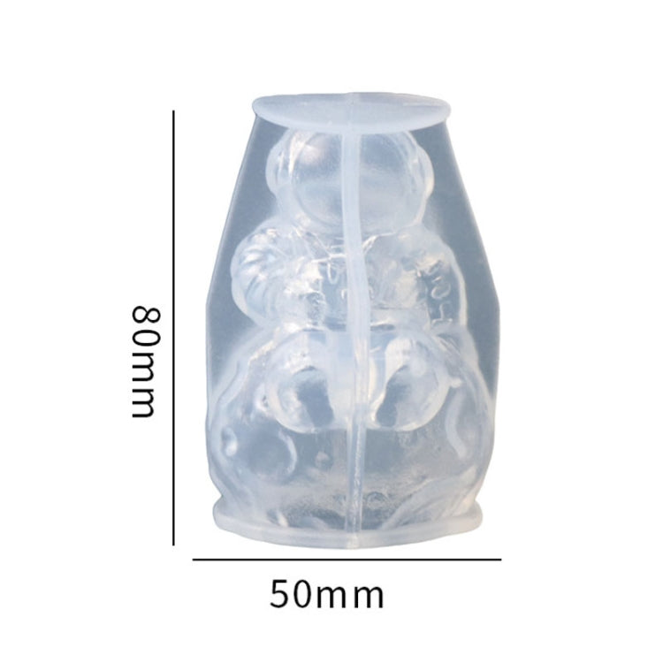 D2120 DIY Drop Mold Lunar Astronaut Bulb Ornament Silicone Mold Office Epoxy Ornament(Mold)