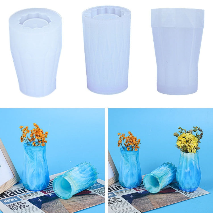 D720 Drop Plastic Mold Vase Silicone Mold(01)