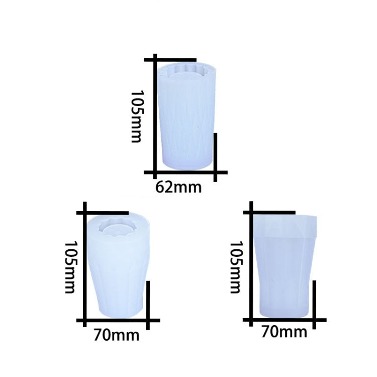 D720 Drop Plastic Mold Vase Silicone Mold(02)