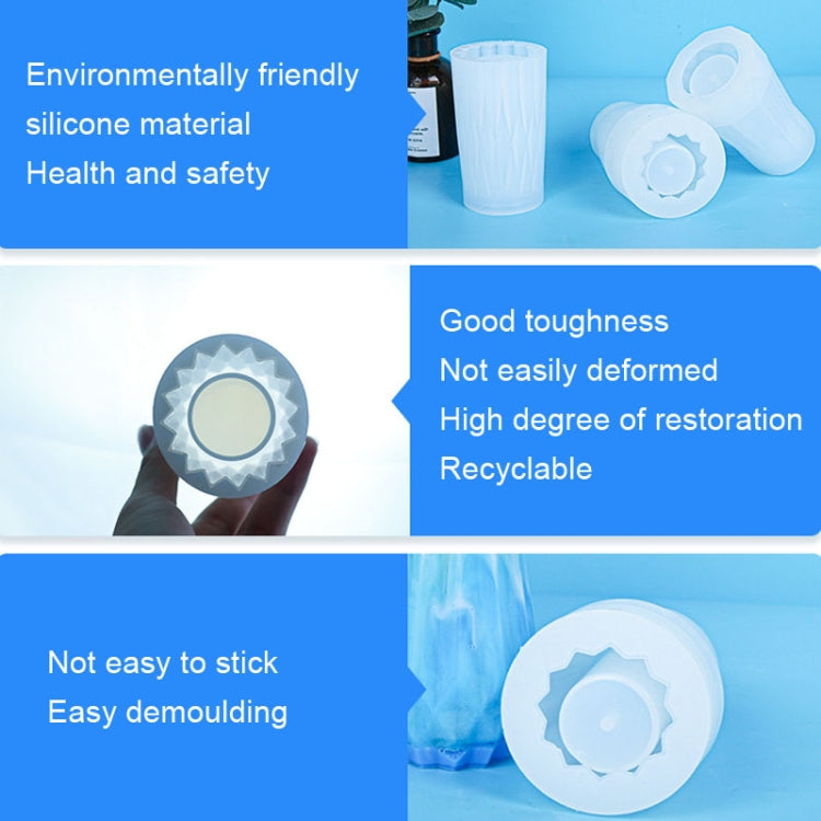 D720 Drop Plastic Mold Vase Silicone Mold(01)