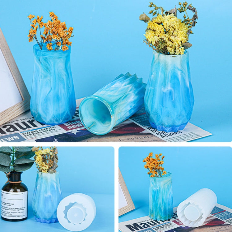 D720 Drop Plastic Mold Vase Silicone Mold(03)