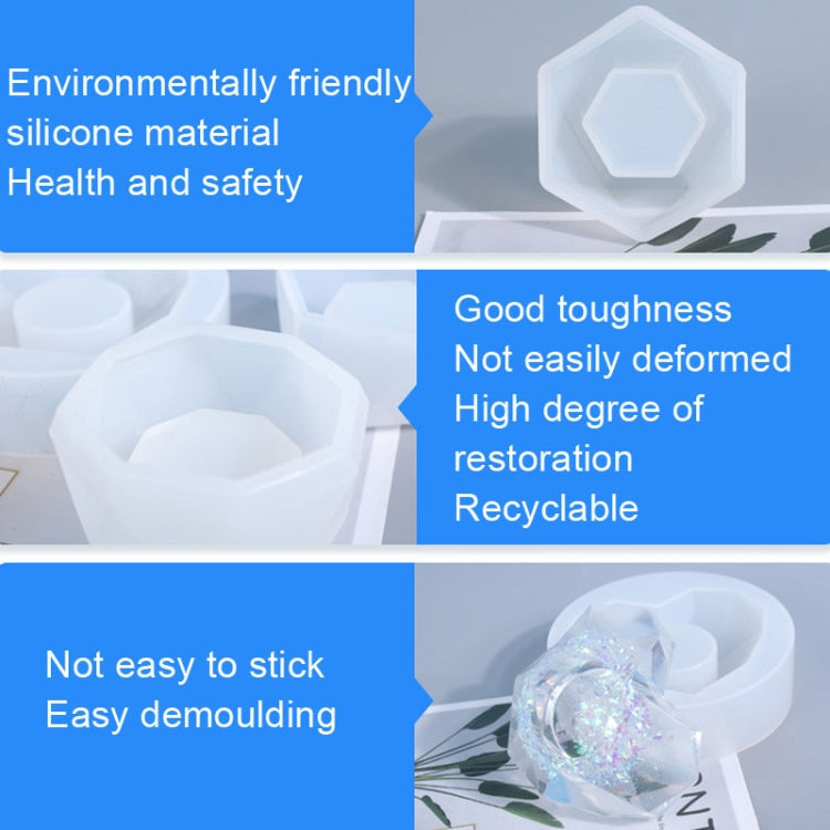 DIY Crystal Drop Glue Silicone Mold For Making Fragrant Candle Pot(249-1)