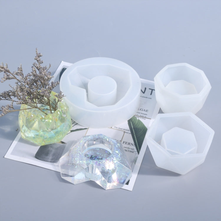 DIY Crystal Drop Glue Silicone Mold For Making Fragrant Candle Pot(249-2)