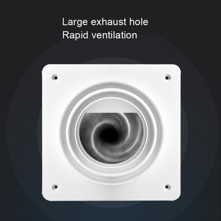 A100 Bathroom Check Valve Exhaust Pipe Ventilation Check Valve(Expansion Screw+Aluminum Foil Tape)