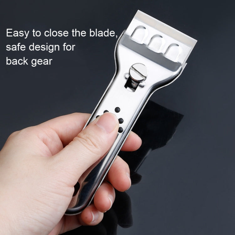 2 Sets Multifunctional Cleaning Spatula Kitchen Tile Decontamination Scraper With 5 Blade Films