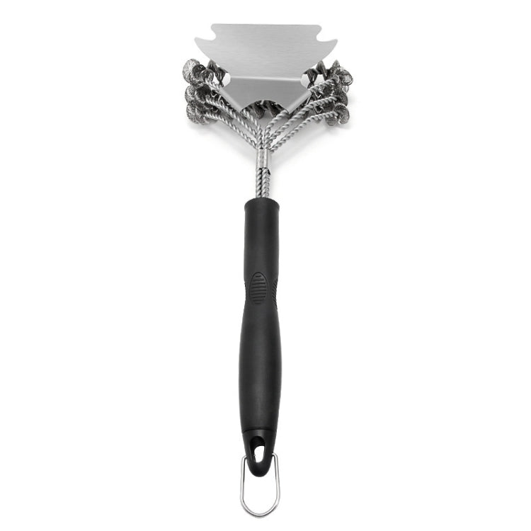 Three-headed Shovel-type Spring Brush BBQ Grill Mesh Wire Brush