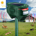 RC-544 Outdoor Solar Ultrasonic Infrared Sensor Animal Repeller(Dark Green)