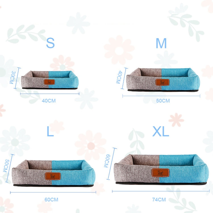 YD-XD03 Summer Pet Breathable Cooler Mat Pet Bed, Size: 60x50cm(Gray Blue)