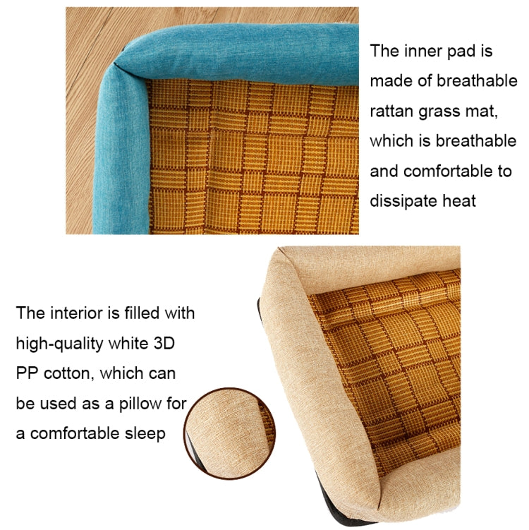 YD-XD03 Summer Pet Breathable Cooler Mat Pet Bed, Size: 60x50cm(Gray Blue)