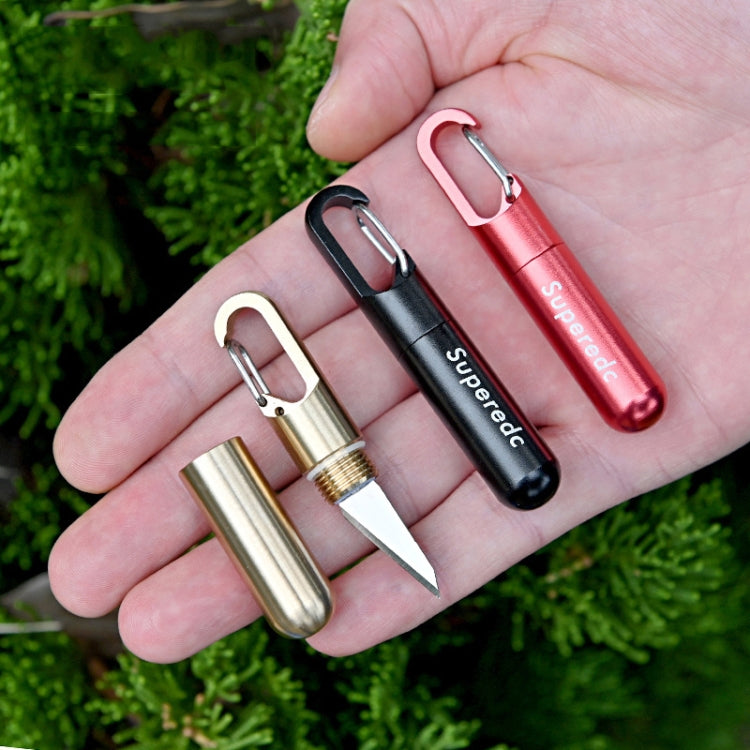 Keychain Pendant Small Knife Portable Art Cutting Knife(Bronze)