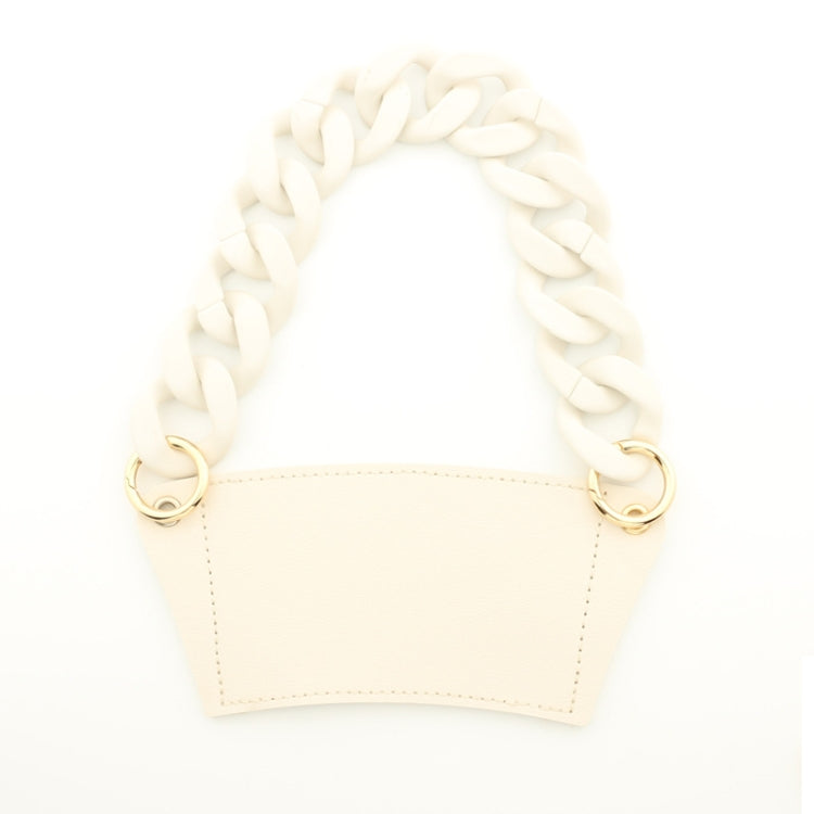 Phone Case Plastic Bracelet DIY Bag Carry Strap Cup Sleeve(Beige)