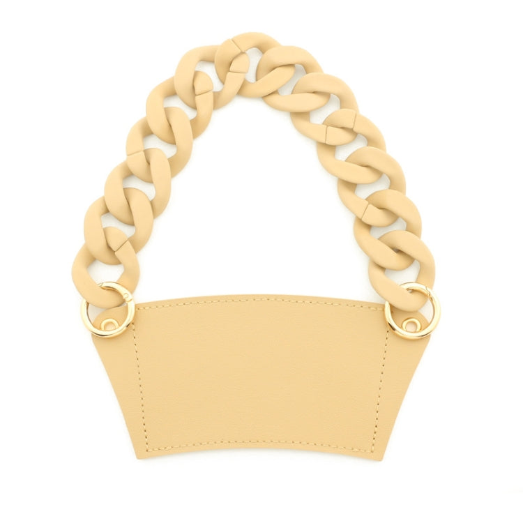 Phone Case Plastic Bracelet DIY Bag Carry Strap Cup Sleeve(Khaki)