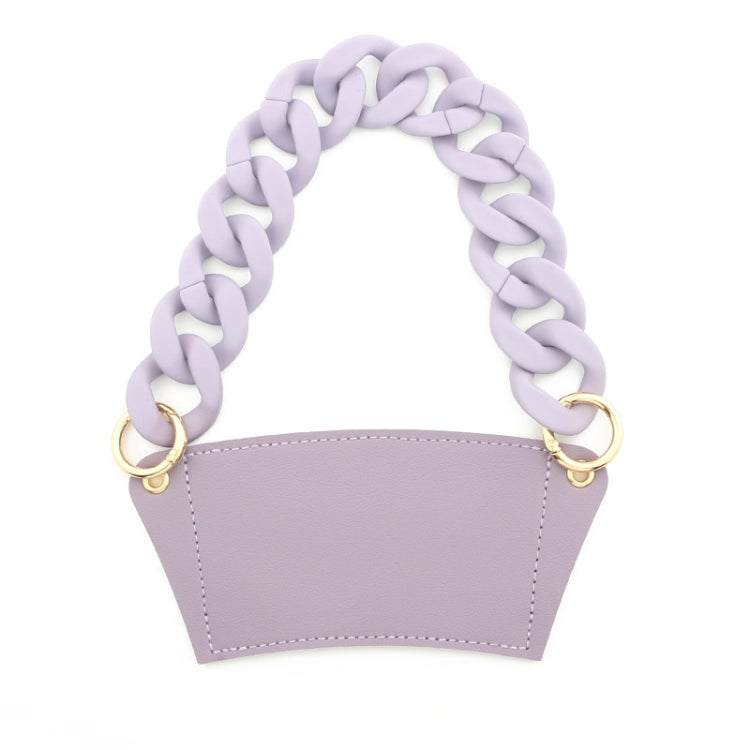 Phone Case Plastic Bracelet DIY Bag Carry Strap Cup Sleeve(Light Purple)