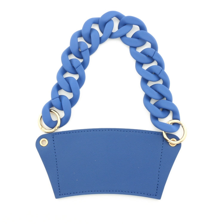 Phone Case Plastic Bracelet DIY Bag Carry Strap Cup Sleeve(Royal Blue)