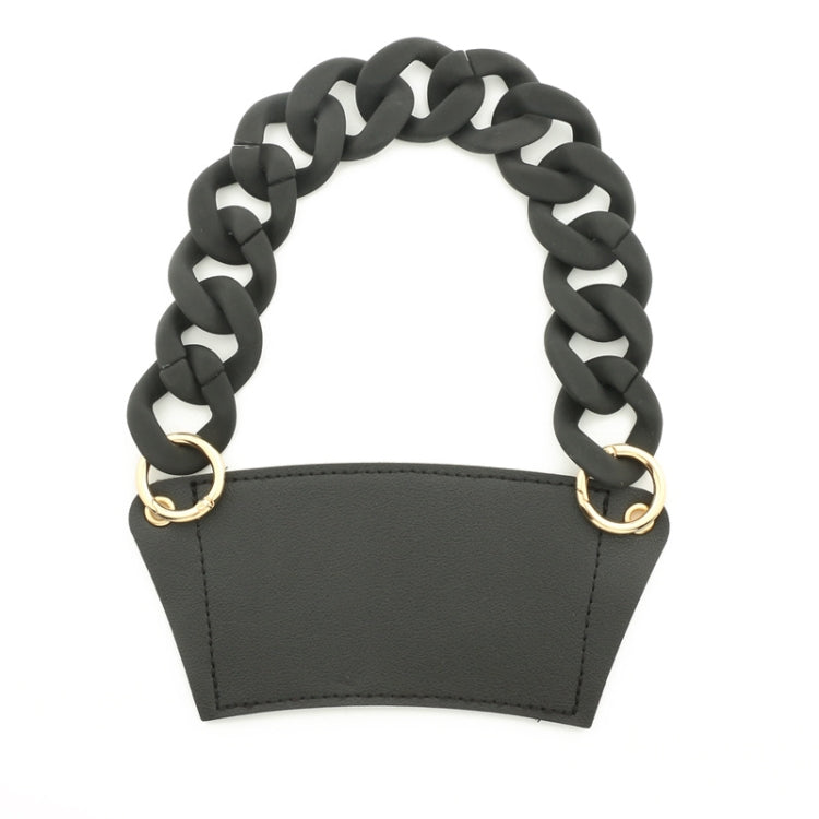 Phone Case Plastic Bracelet DIY Bag Carry Strap Cup Sleeve(Black)