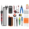 ANENG SL102 24pcs/set Digital Thermostat Household Constant Temperature Soldering Iron Set 60W Internal Heat Welding Tool Kit(EU Plug)