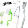 5PCS / Set Groove Cleaning Brush Multi-tool Household Door and Window Brush(White)