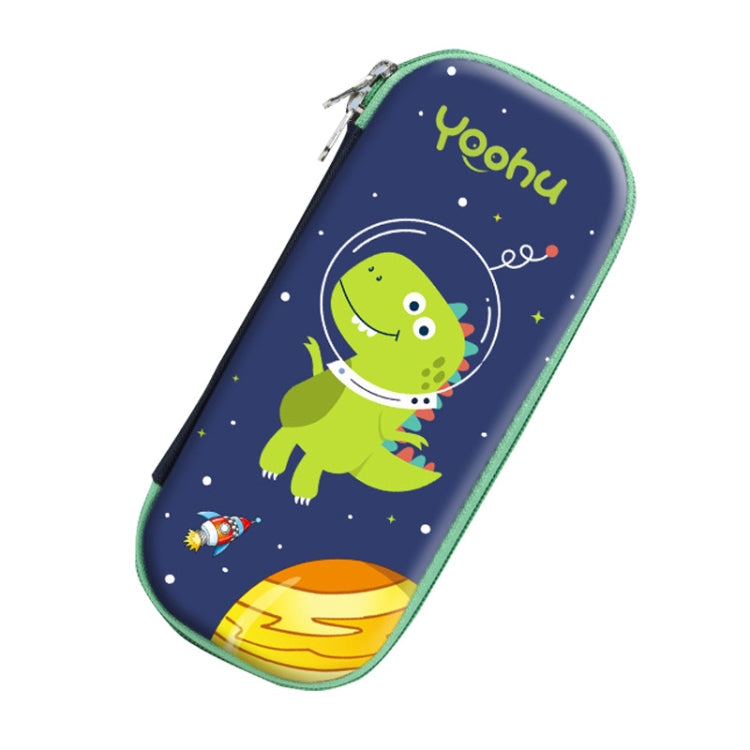 S-888 Elementary School Cartoon EVA Pencil Case Anti-fall Stationery Box, Style:(Graphic Green Dinosaur)