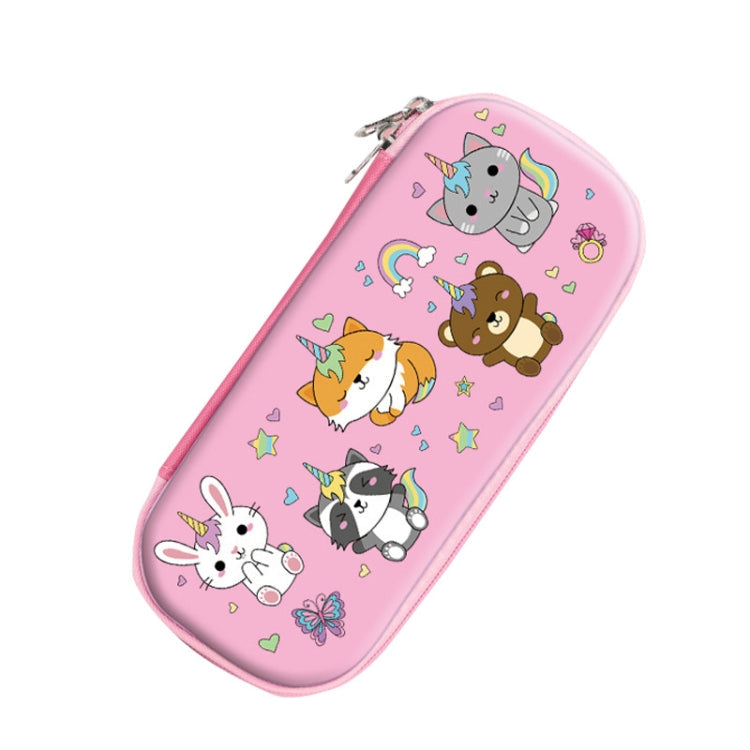 S-888 Elementary School Cartoon EVA Pencil Case Anti-fall Stationery Box, Style:(Plane zoo)
