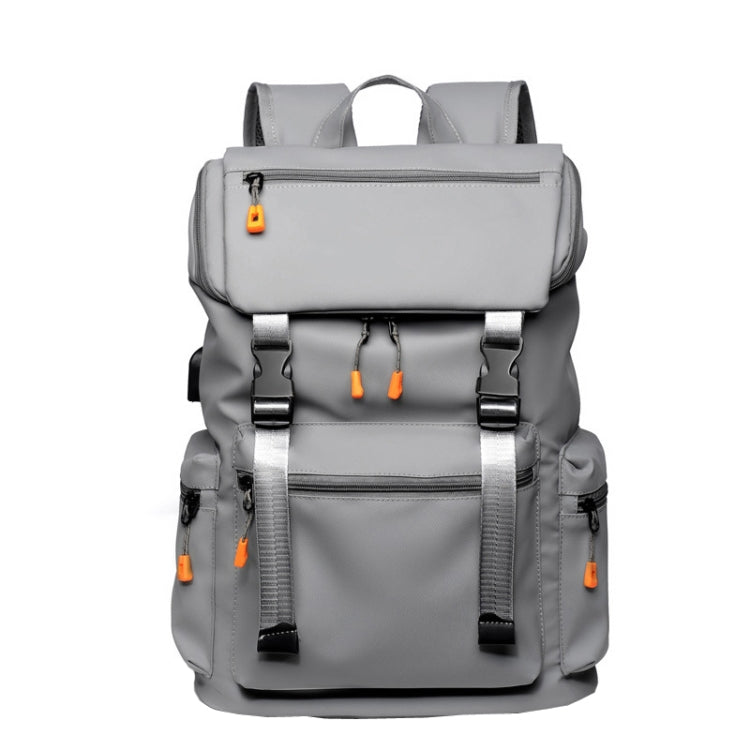 WEIXIER B1862 Men Business Leisure Large Capacity Travel Bag Computer Backpack(Grey)