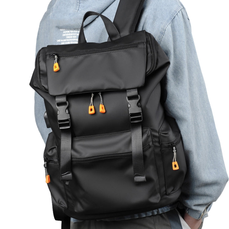 WEIXIER B1862 Men Business Leisure Large Capacity Travel Bag Computer Backpack(Black)