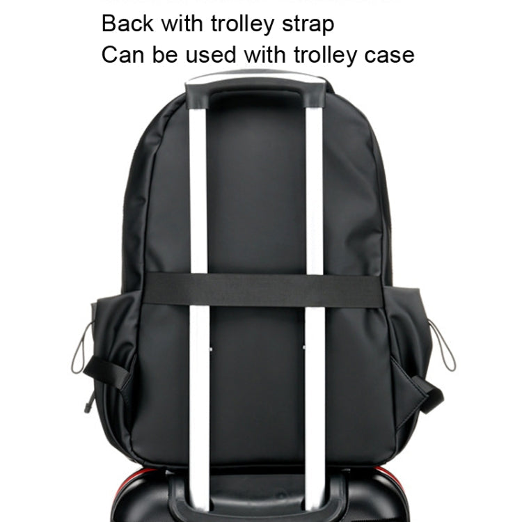 WEIXIER 9555 Students Double Backpack Business Computer Bag(Black)