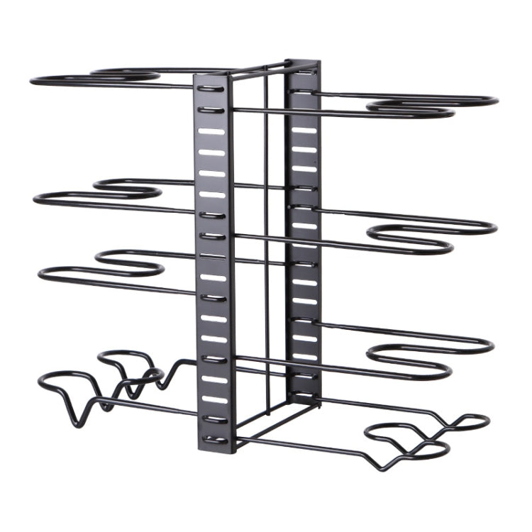 Kitchen Vertical Folding Detachable Pot Lid Holder, Specification: 8 Layers Dipping 4.5mm