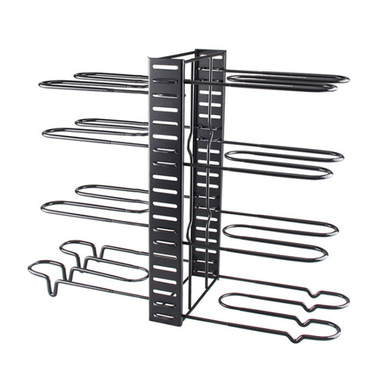 Kitchen Vertical Folding Detachable Pot Lid Holder, Specification: 8 Layers Dipping 5.0mm