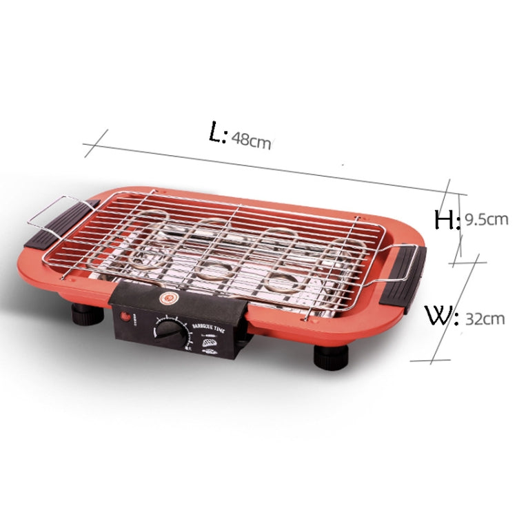 1800W Electric Grill Home BBQ Grill, EU Plug(Red)