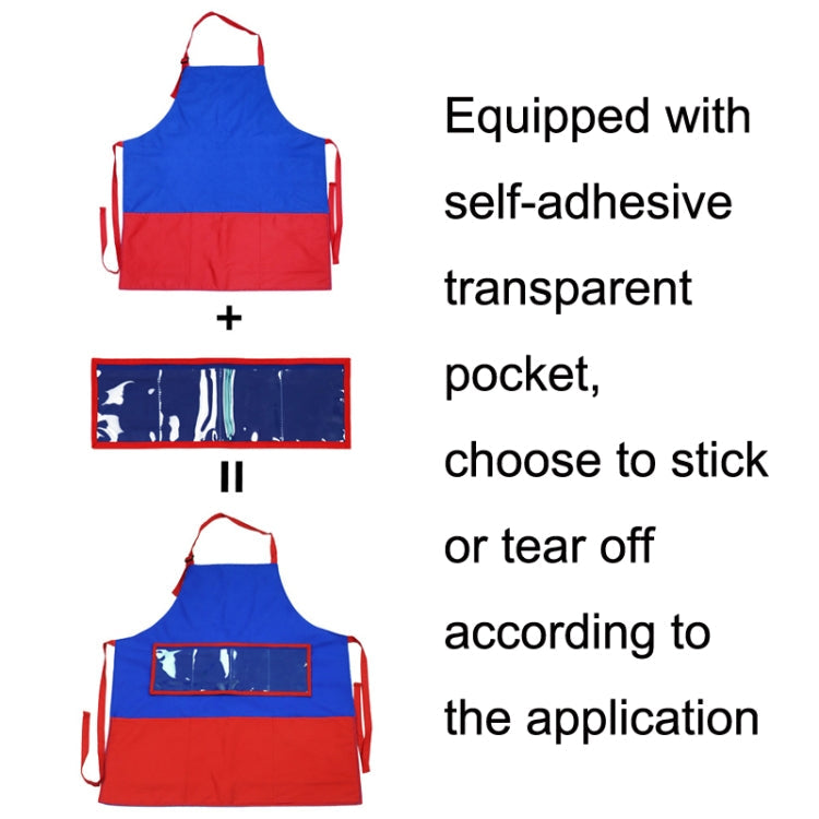 Felt Cloth Picture Book DIY Story Teaching Apron(Dark Blue)