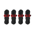 4 PCS / Set CLS Outdoor Camp Reflective Wind-Proof Camping Support Rod(Black)