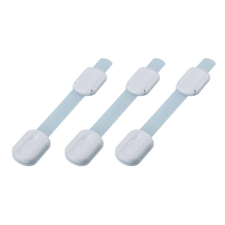 Slide Adjust Baby Safety Lock Refrigerator Drawer Lock(White)