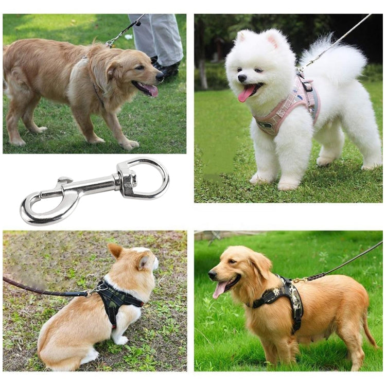 Stainless Steel Swivel Single Hook Pet Leash Hook, Specification: 70mm