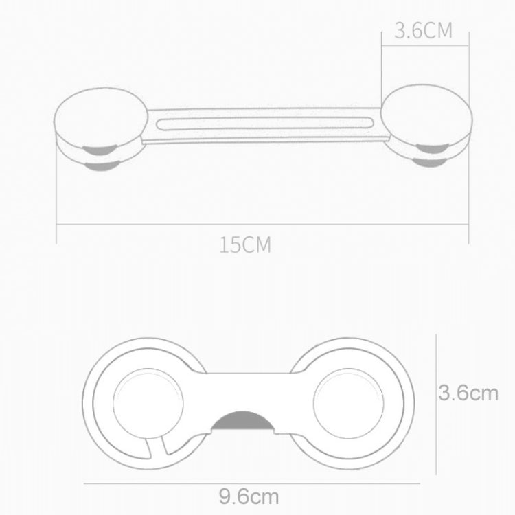 5 PCS Transparent +5 Pair Lock Children Drawer Anti-opening Cabinet Door Refrigerator Safety Lock
