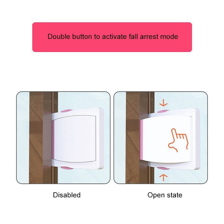 2 PCS Mobile Door And Window Safety Protection Lock For Children, Color: Grey