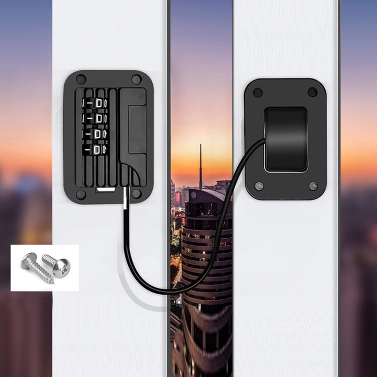 Children Window Anti-fall Protection Password Lock(Black)
