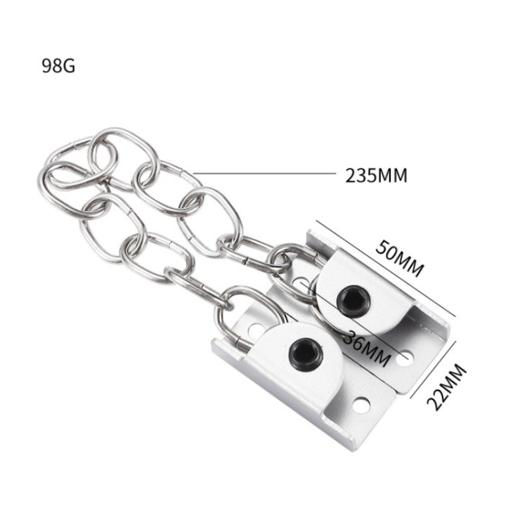 Punching Installation Protection Stainless Steel Window Limit Lock, Specification: B Type Silver