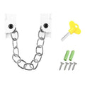 Punching Installation Protection Stainless Steel Window Limit Lock, Specification: B Type White