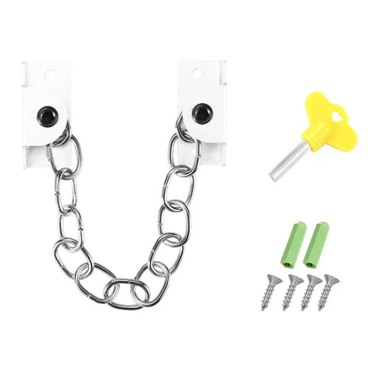 Punching Installation Protection Stainless Steel Window Limit Lock, Specification: B Type White