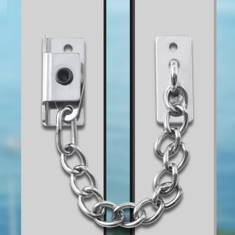 Punching Installation Protection Stainless Steel Window Limit Lock, Specification: A Type Silver