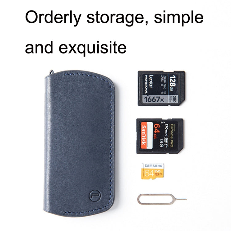 PGYTECH P-CB-036 SLR Mirrorless Camera TF Memory Card Storage Bag(Deep Sea Blue)