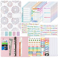 A6 Cash Budget Book Schedule Weekly Plan Monthly Plan Loose-leaf Notepad(White)